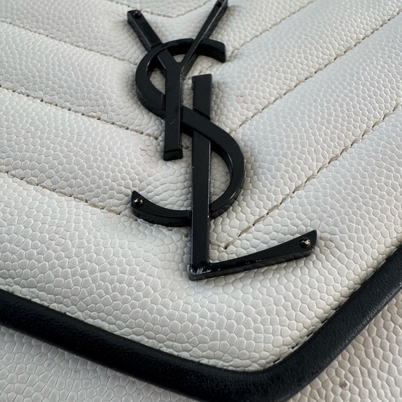 YSL classic monogram woc matalasse chevron leather - Picture 8 of 11